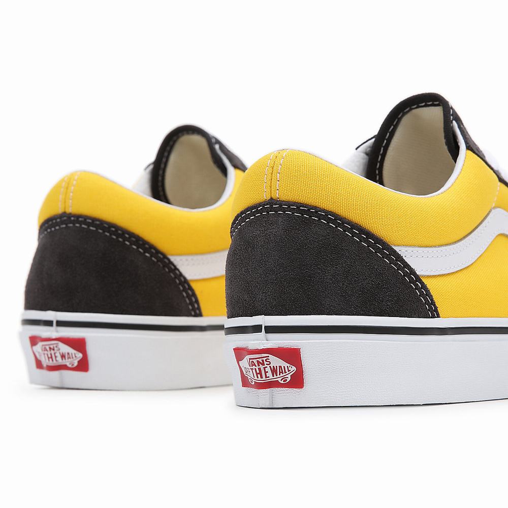 Men's Vans Utility Pop Old Skool Sneakers Yellow | USA72053