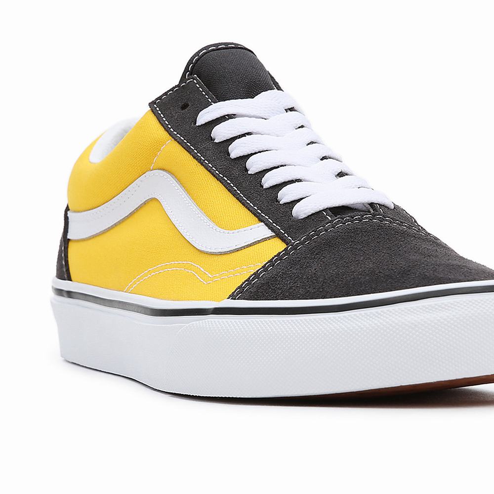 Men's Vans Utility Pop Old Skool Sneakers Yellow | USA72053