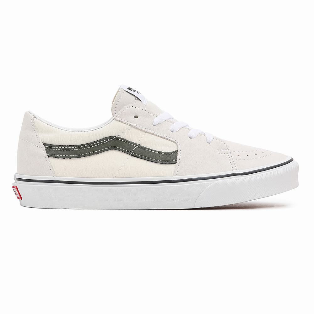 Men's Vans Utility Pop SK8-Low Sneakers Green / White | USA60935