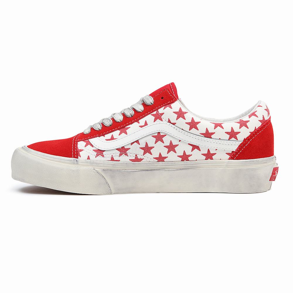 Men's Vans Vault By Vans x Bianca Chandôn Old Skool Sneakers Red / White | USA24089