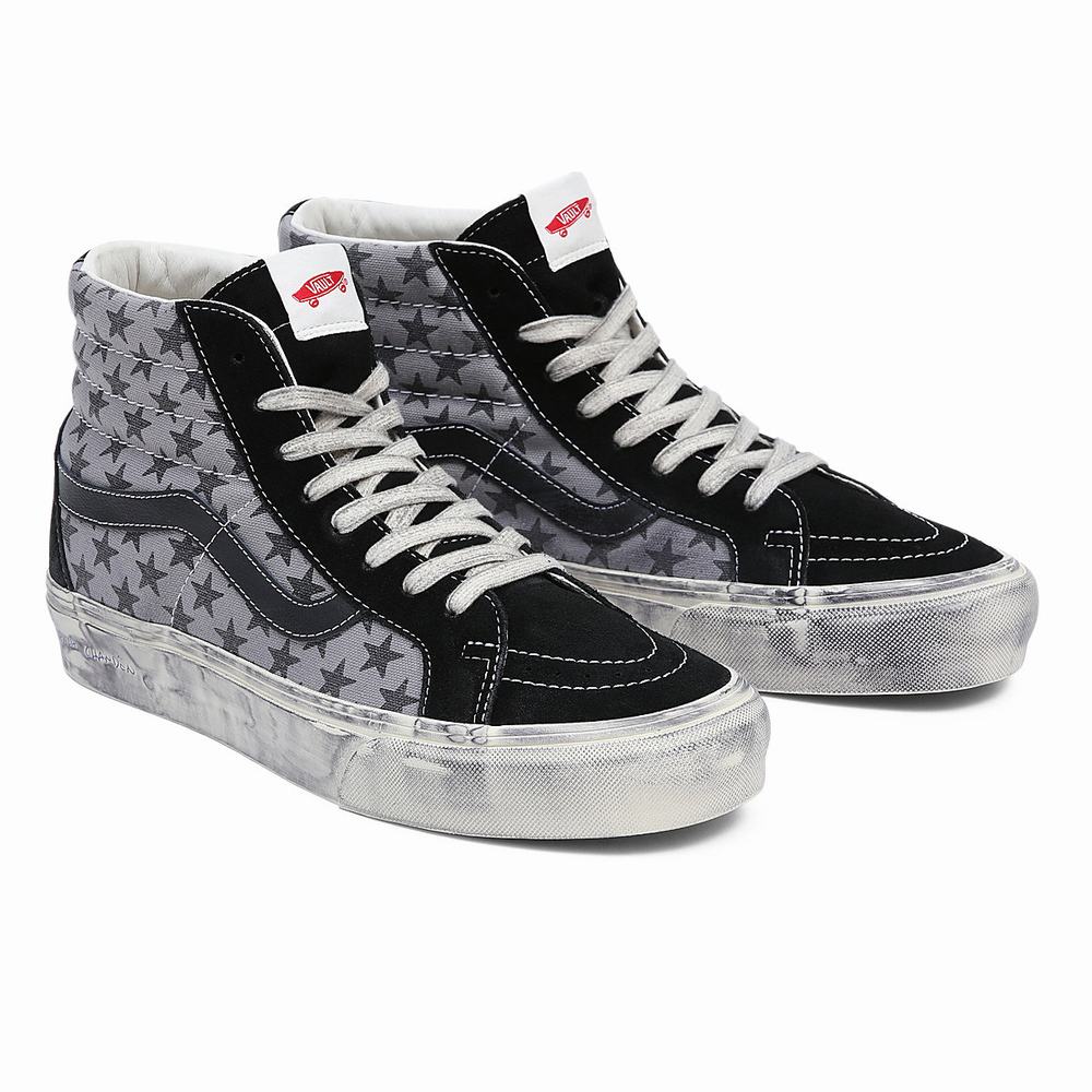 Men\'s Vans Vault By Vans x Bianca Chandôn Sk8-Hi Reissue Sneakers Black / Grey | USA35827