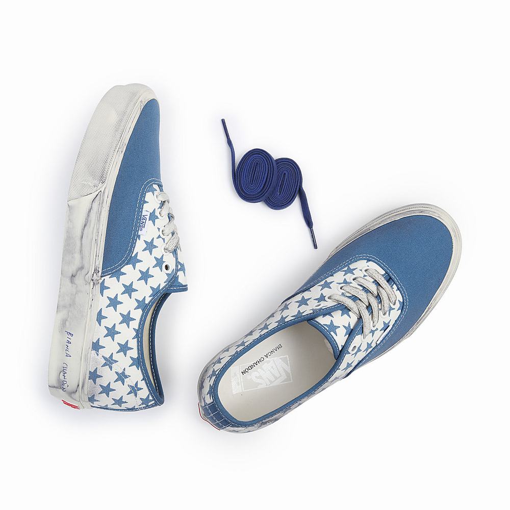 Men's Vans Vault By Vans x Bianca Chandôn Authentic Sneakers Blue / White | USA54379