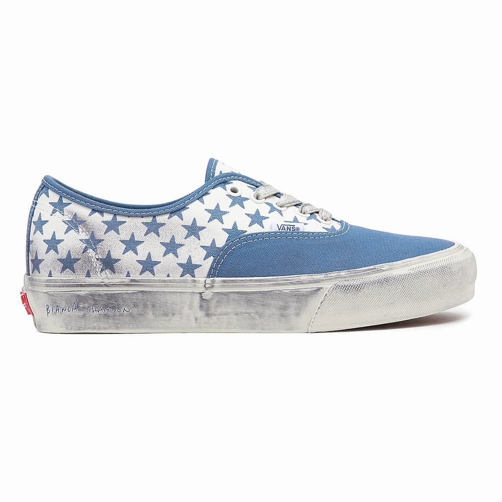 Men's Vans Vault By Vans x Bianca Chandôn Authentic Sneakers Blue / White | USA54379