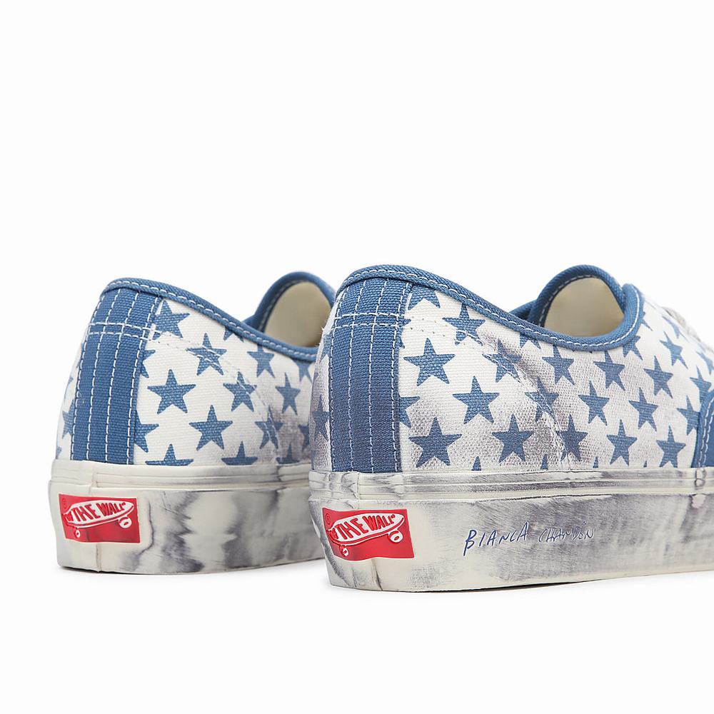 Men's Vans Vault By Vans x Bianca Chandôn Authentic Sneakers Blue / White | USA54379