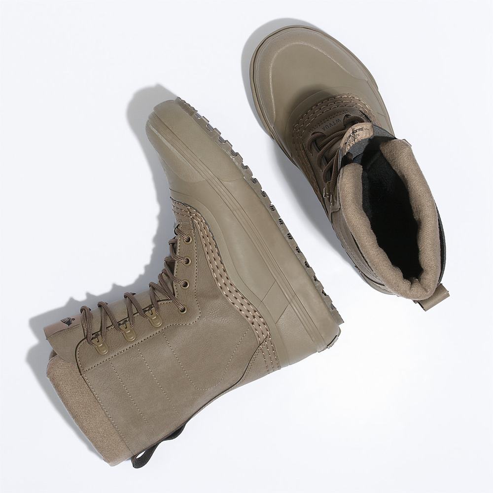 Men's Vans Vault By Vans x WTAPS Standard Snow MTE Snow Boots Brown | USA01527