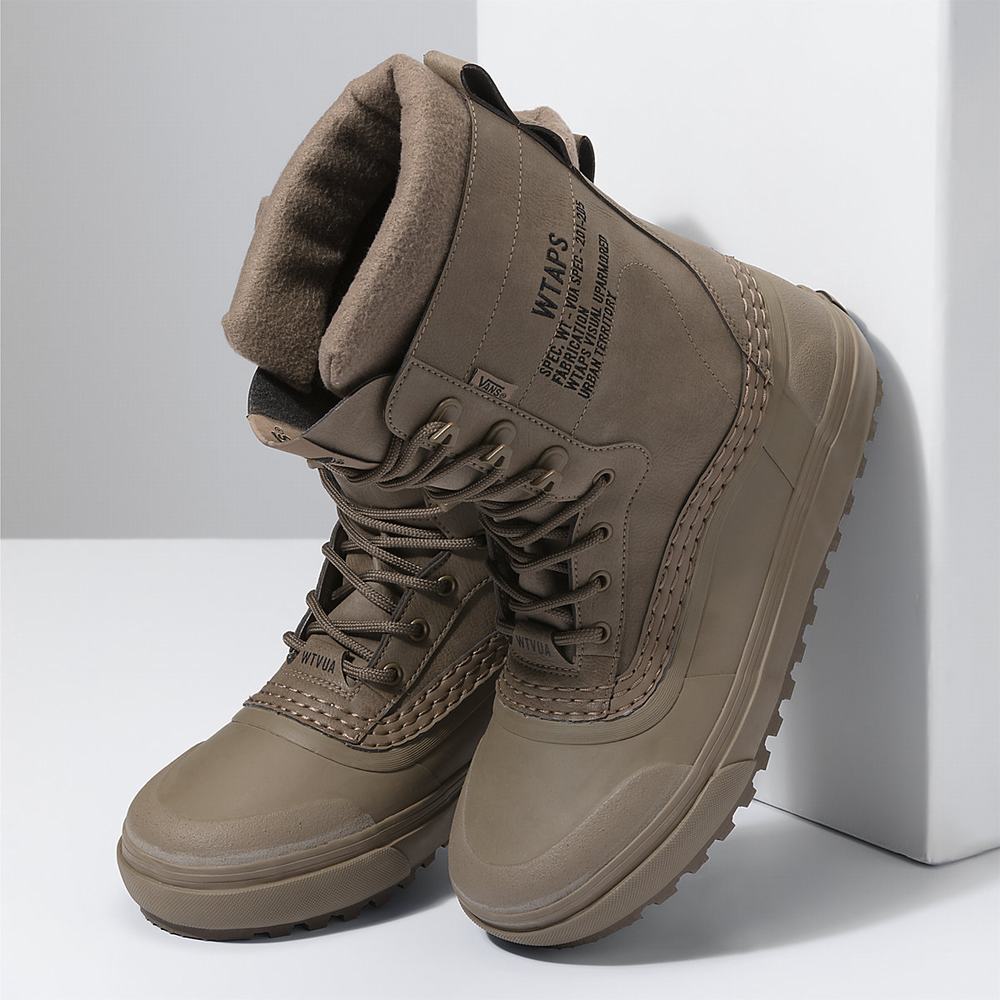 Men's Vans Vault By Vans x WTAPS Standard Snow MTE Snow Boots Brown | USA01527