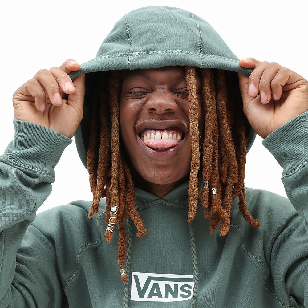 Men's Vans Versa Standard Hoodie Green | USA84913