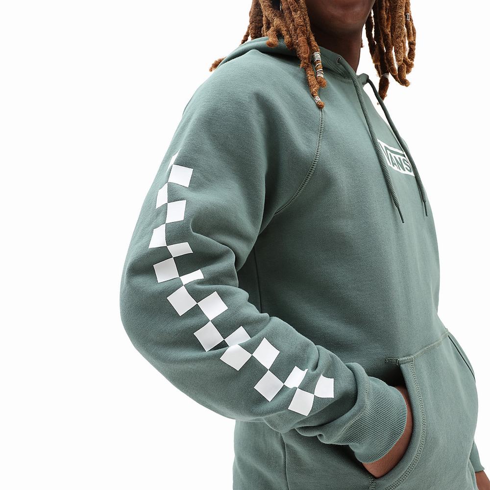 Men's Vans Versa Standard Hoodie Green | USA84913