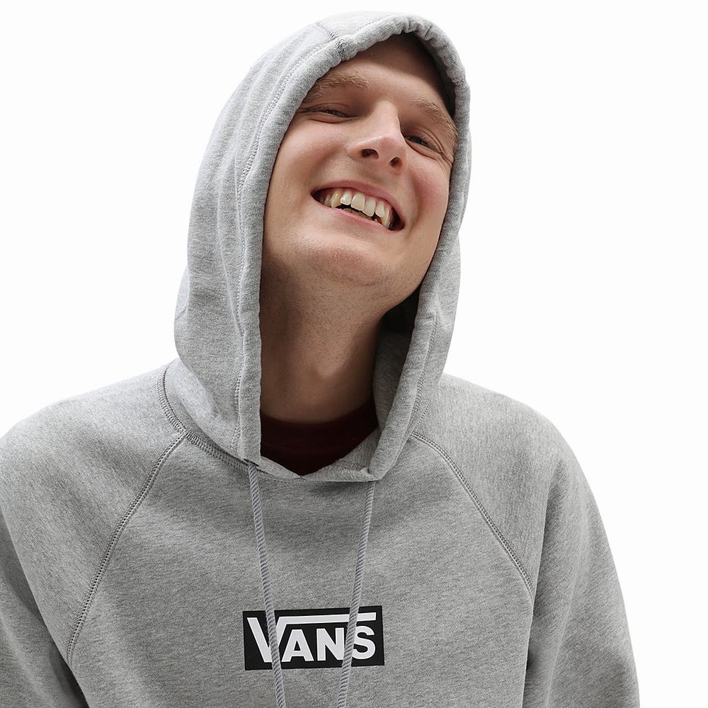 Men's Vans Versa Standard Hoodie Grey | USA19680