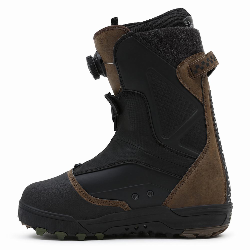 Men's Vans Verse Snowboard Boots Black / Brown | USA35942