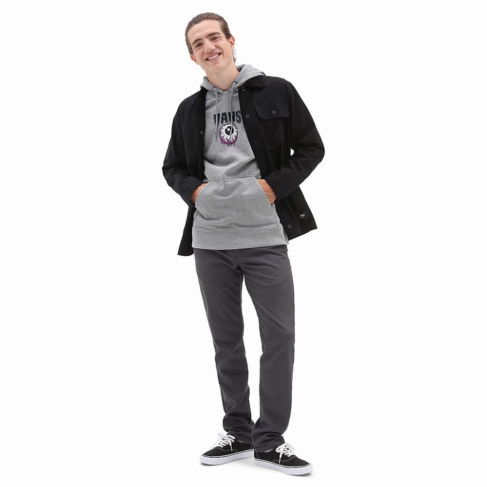 Men's Vans Vigilant Eye Hoodie Grey | USA95374