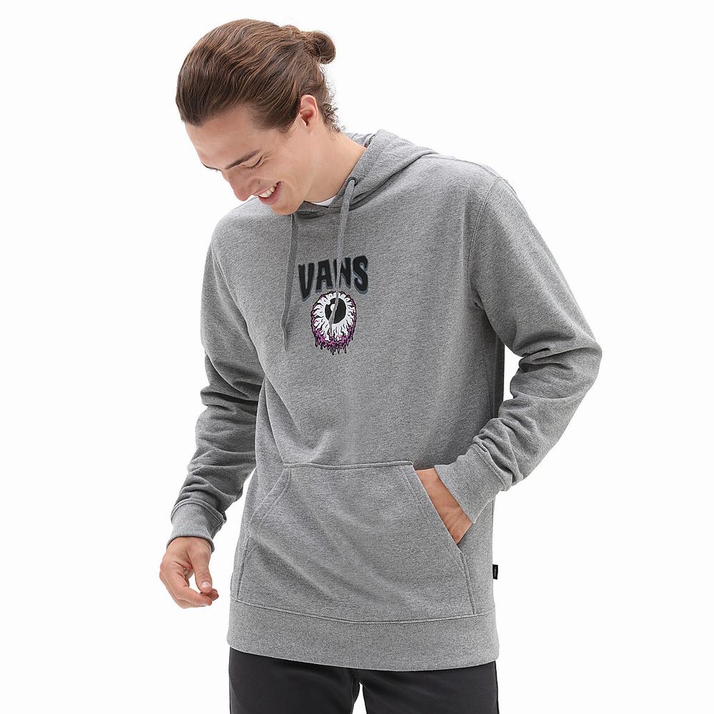 Men's Vans Vigilant Eye Hoodie Grey | USA95374