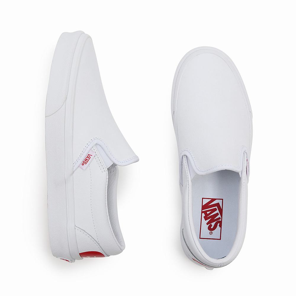 Men's Vans Waffle Lovers Classic Slip On Shoes White | USA74508