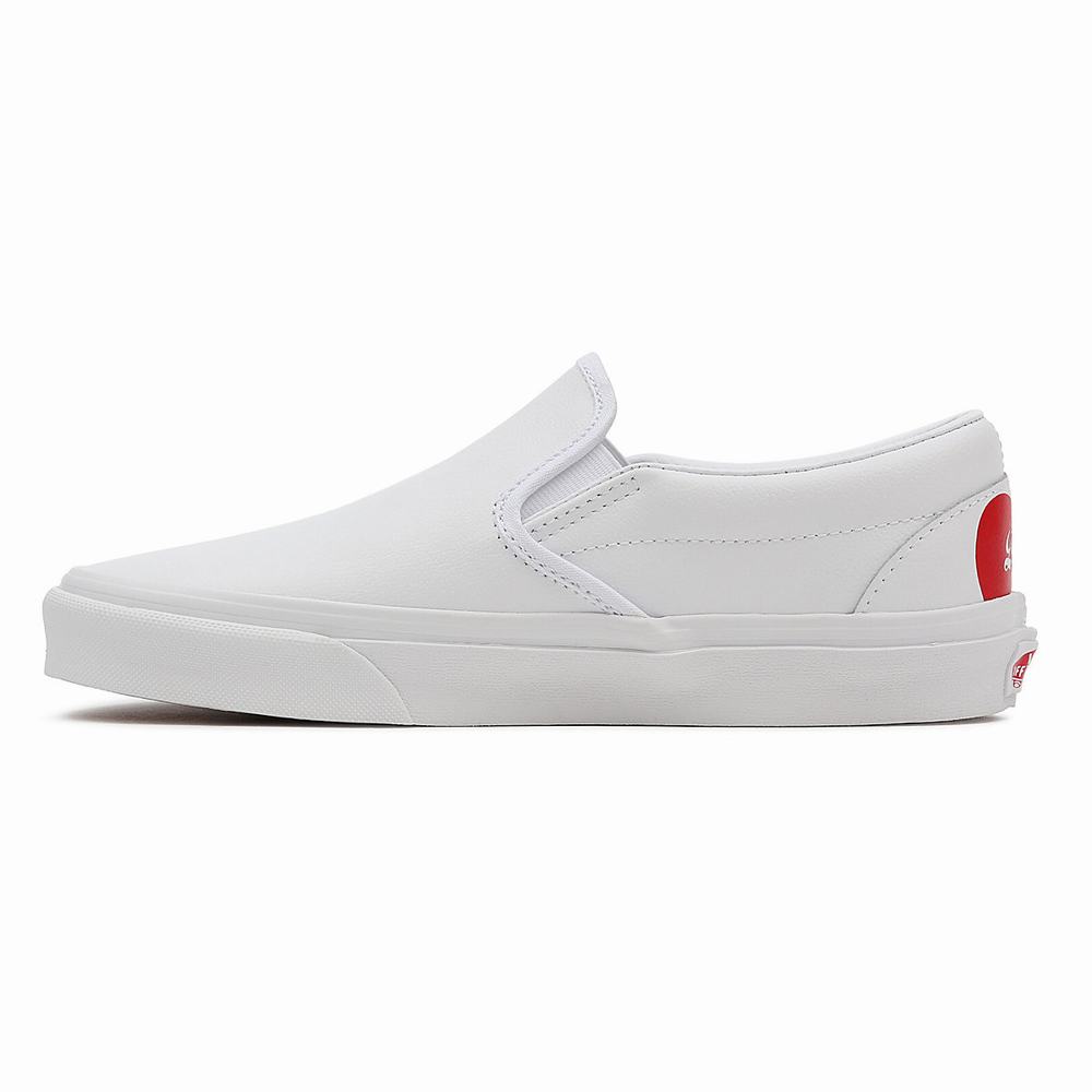 Men's Vans Waffle Lovers Classic Slip On Shoes White | USA74508