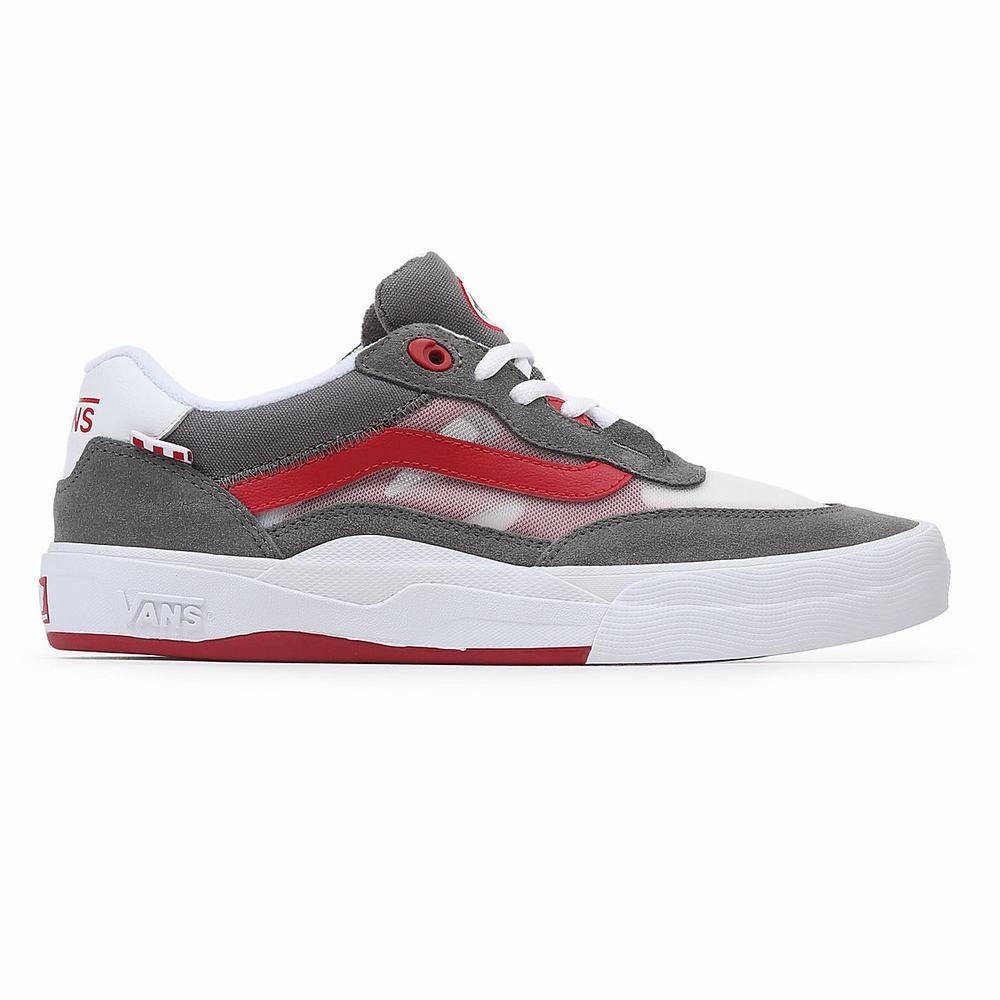 Men's Vans Wayvee Low Top Shoes Red / Grey | USA03874