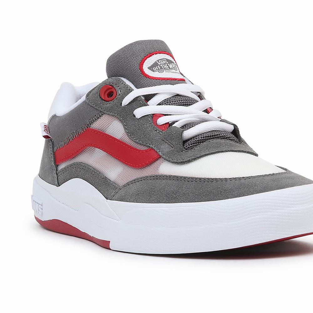 Men's Vans Wayvee Low Top Shoes Red / Grey | USA03874