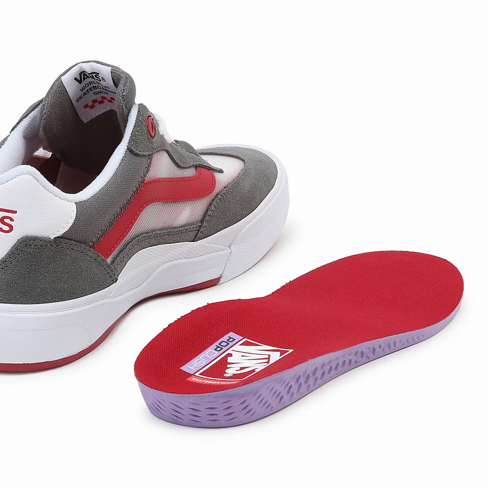 Men's Vans Wayvee Low Top Shoes Red / Grey | USA03874