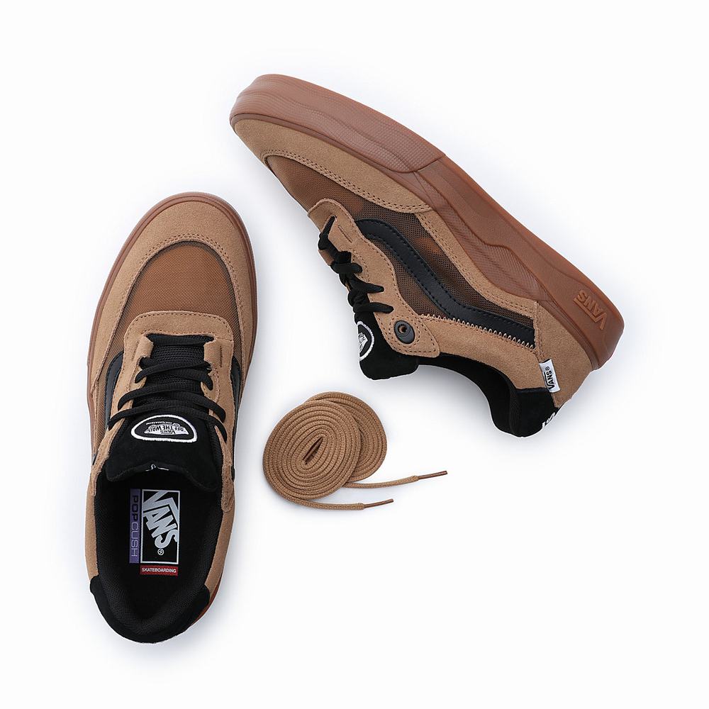 Men's Vans Wayvee Sneakers Brown | USA72653