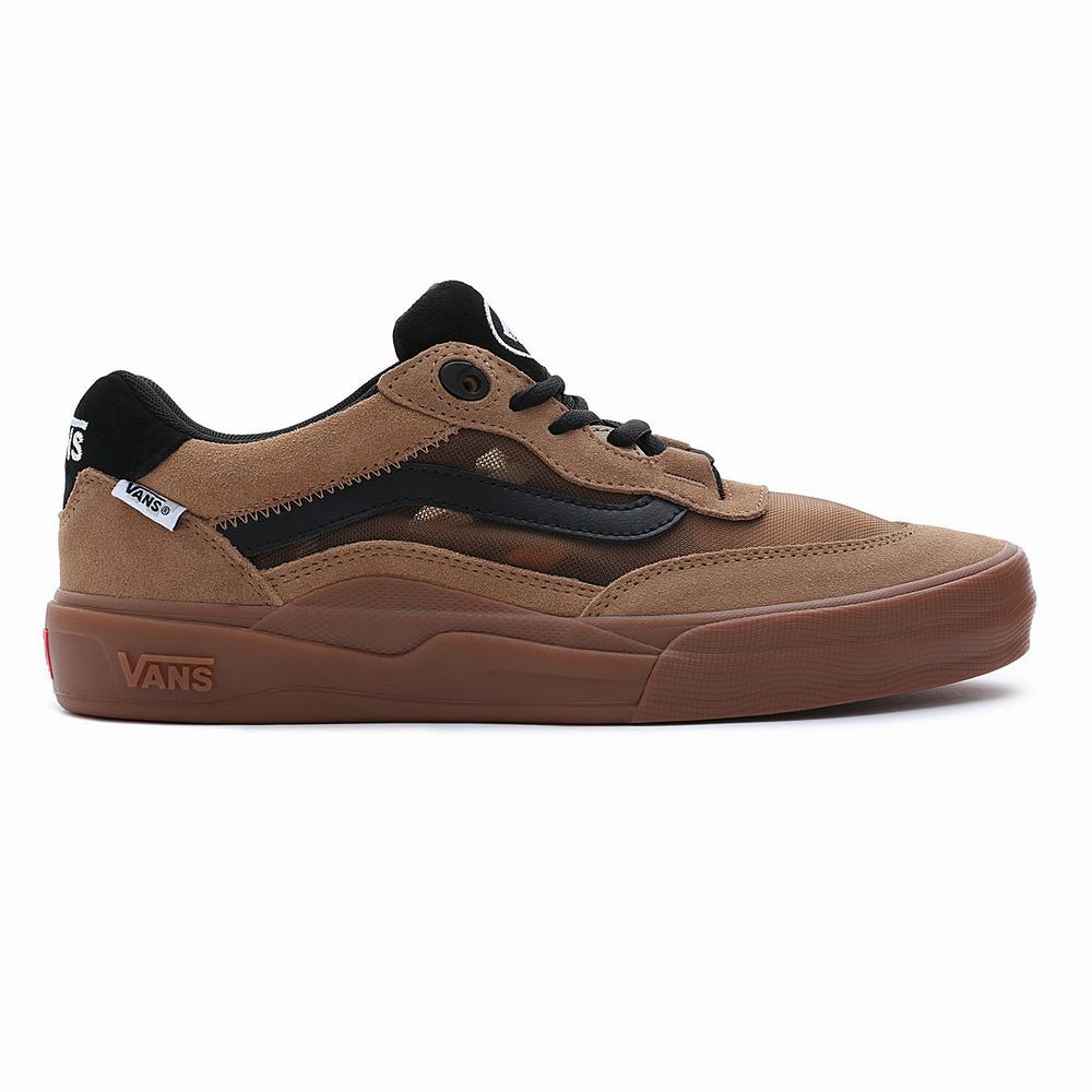 Men's Vans Wayvee Sneakers Brown | USA72653