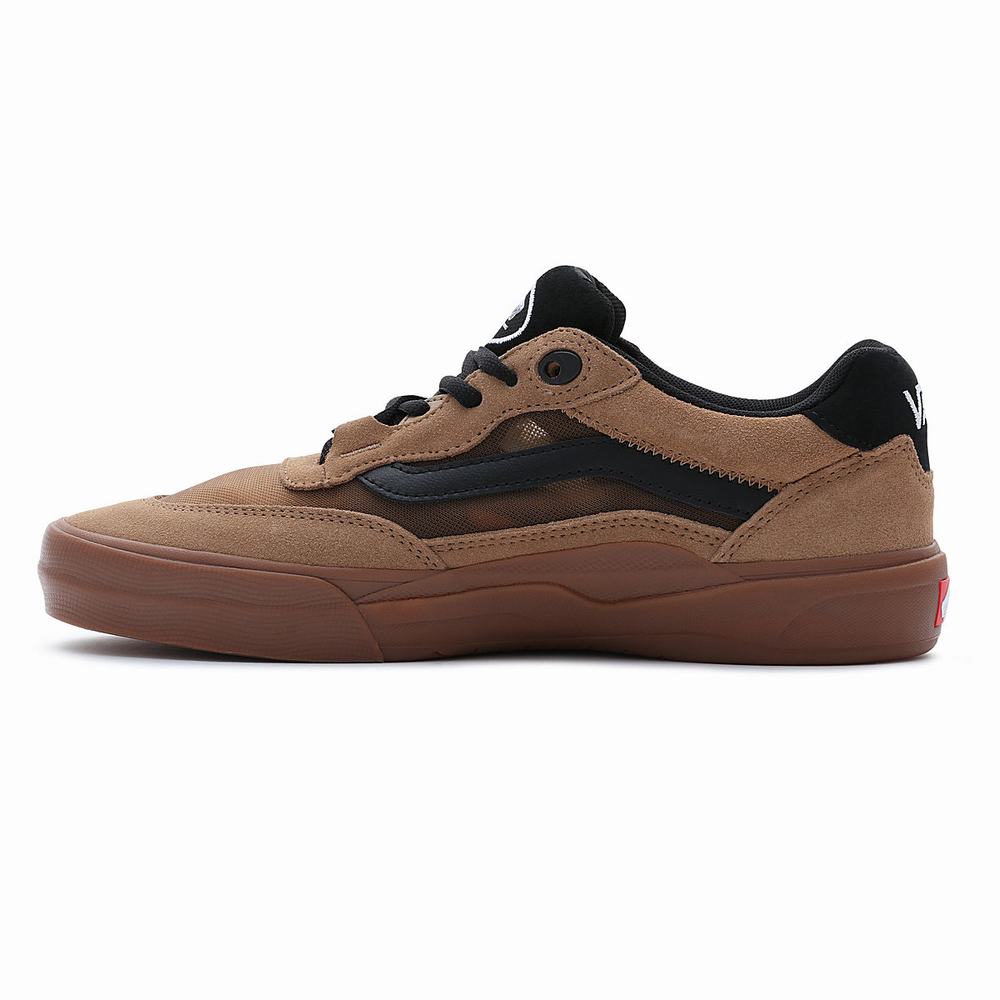 Men's Vans Wayvee Sneakers Brown | USA72653