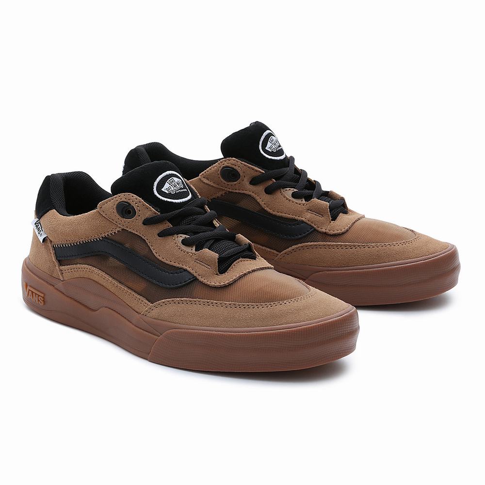 Men\'s Vans Wayvee Sneakers Brown | USA72653