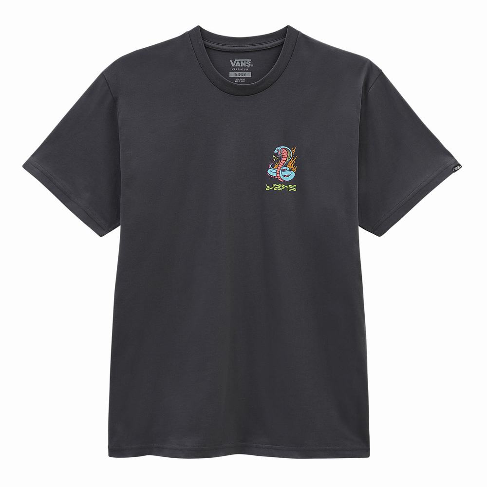 Men's Vans Weird Dreams T Shirts Grey | USA39780