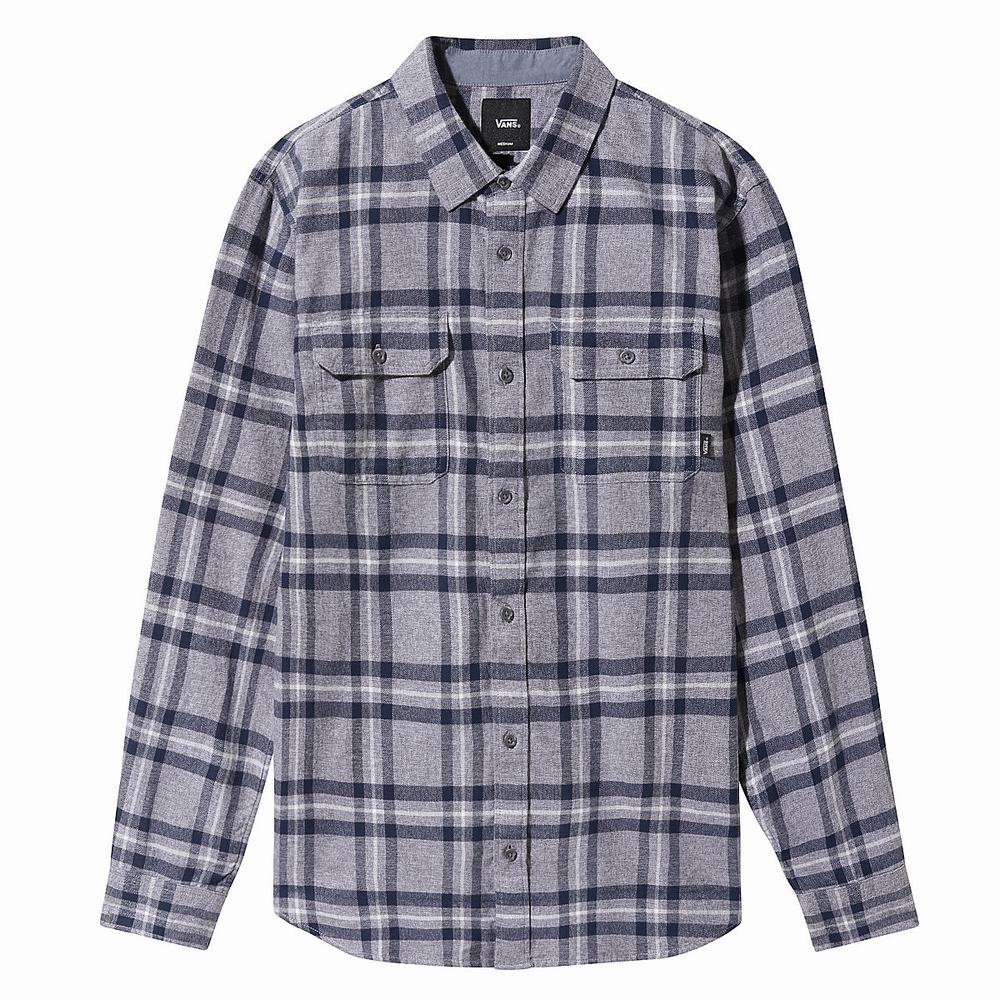 Men\'s Vans Westminster Shirts Grey | USA06912