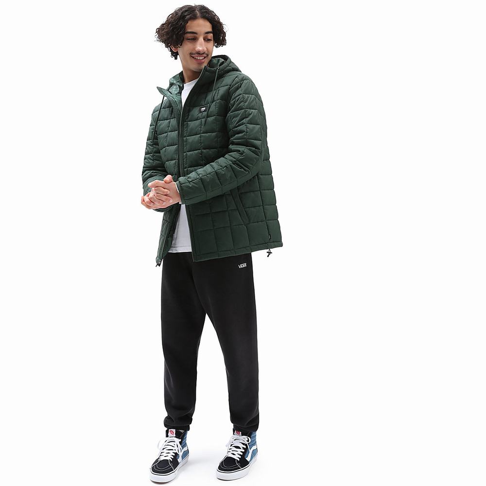 Men's Vans Woodbridge Jackets Green | USA32108