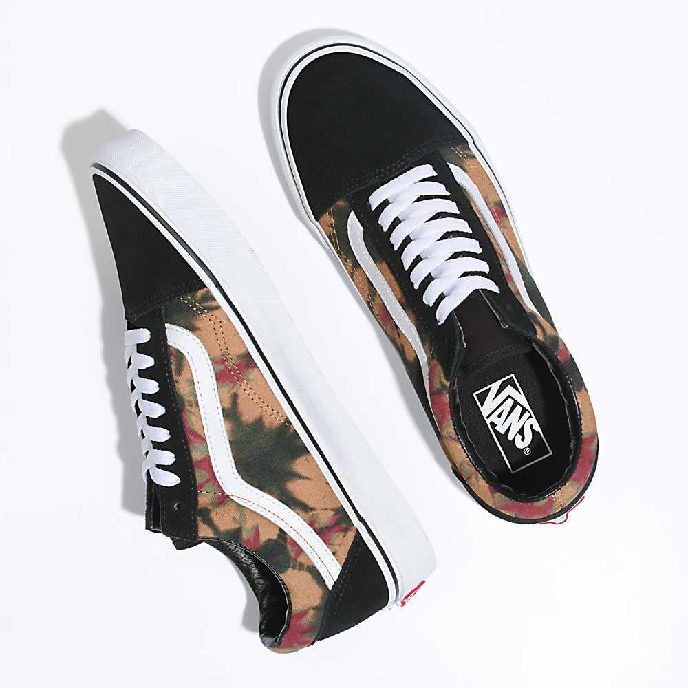 Men's Vans Woodland Wash Old Skool Sneakers Black | USA84102