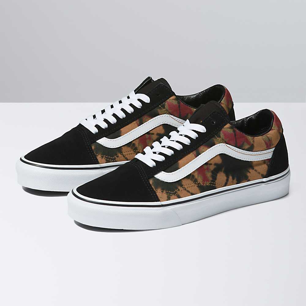 Men\'s Vans Woodland Wash Old Skool Sneakers Black | USA84102