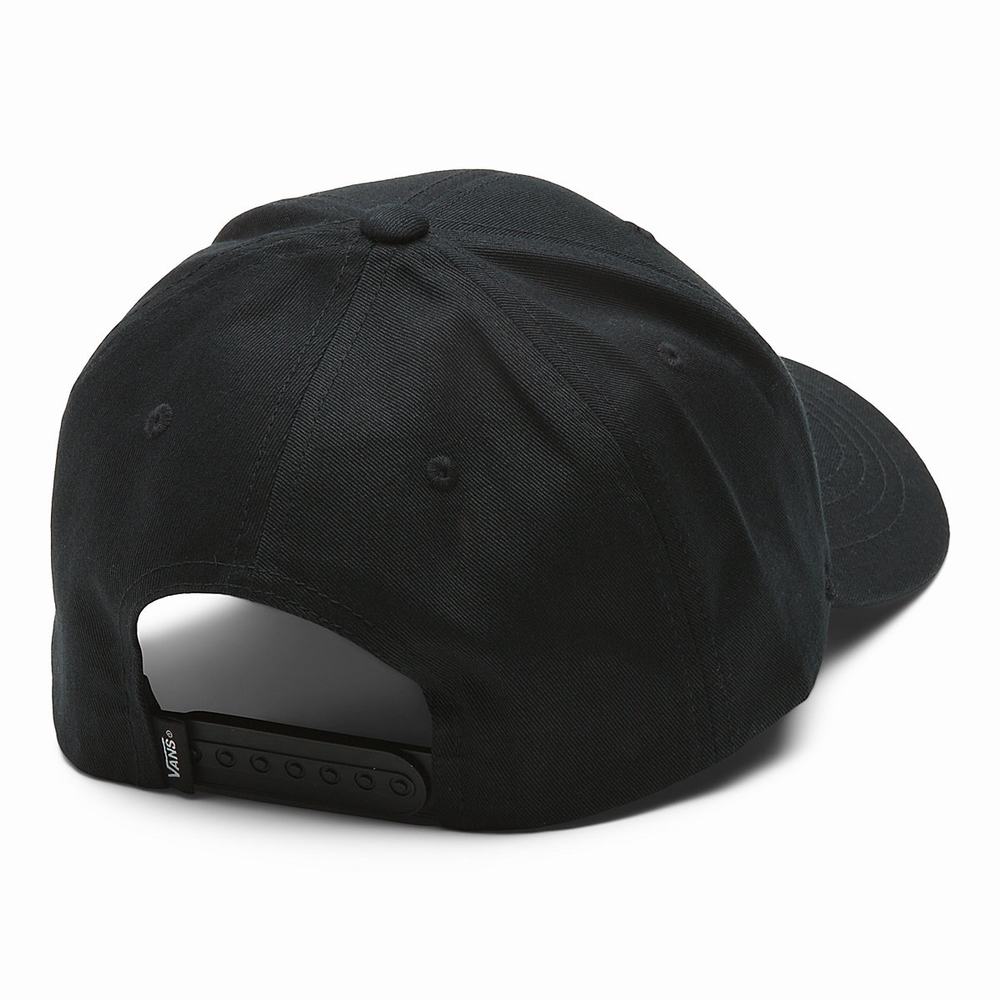 Men's Vans Worldwide Structured Jockey Hats Black | USA06418