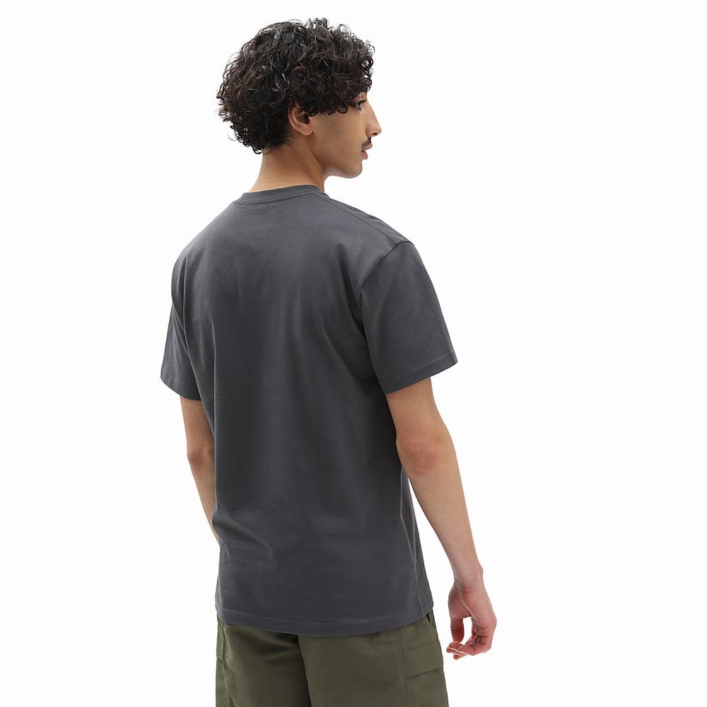 Men's Vans Woven Patch Pocket T Shirts Grey | USA51497