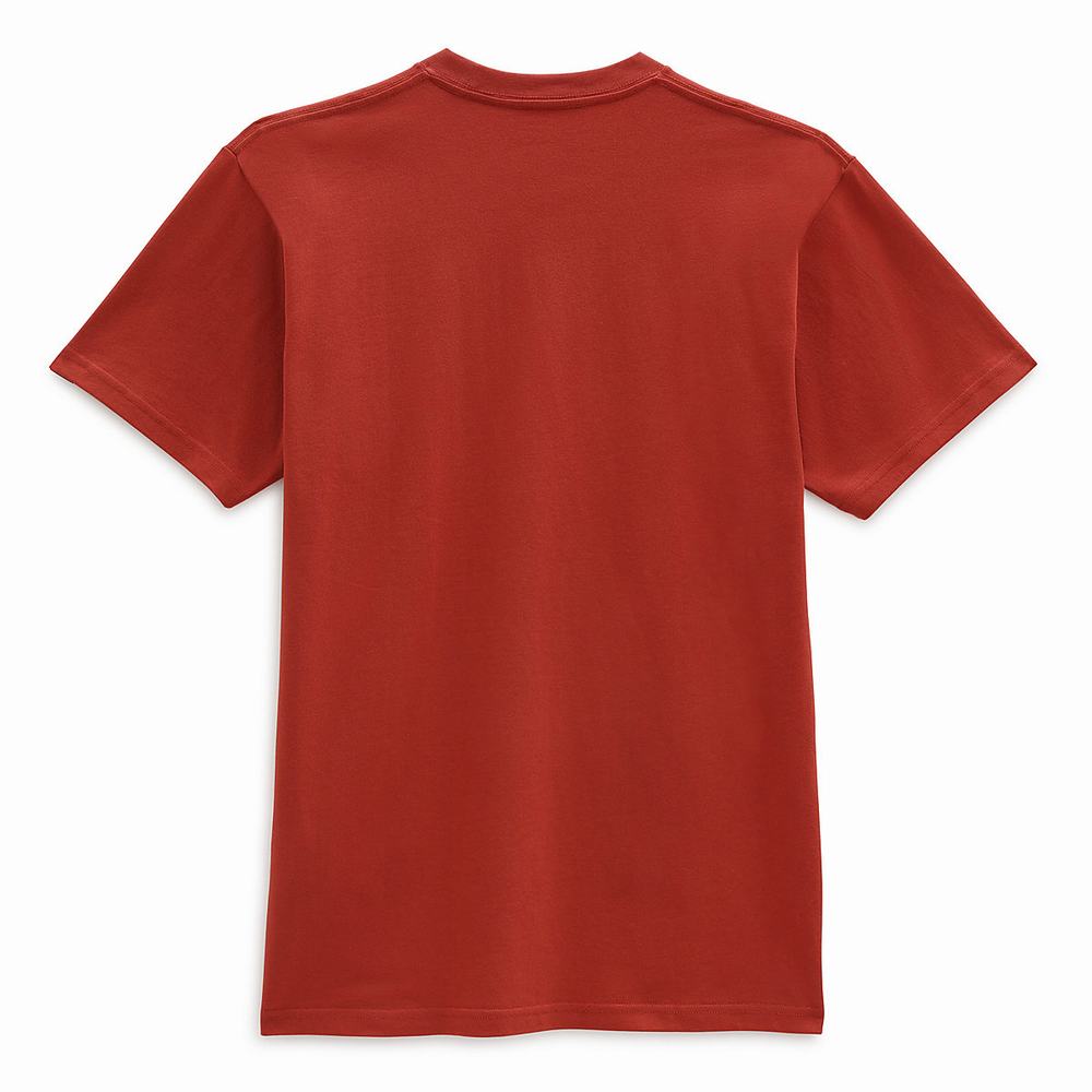 Men's Vans Woven Patch Pocket T Shirts Red | USA78692