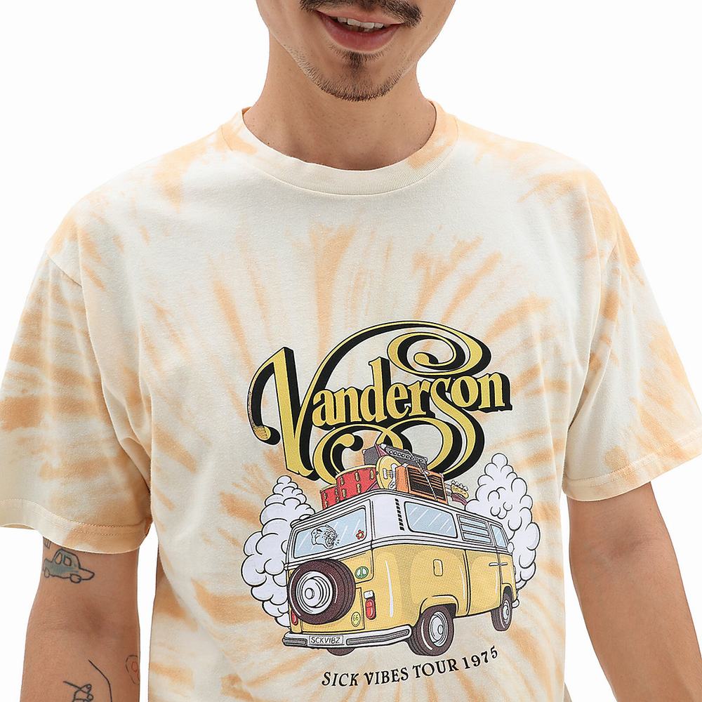 Men's Vans X Anderson .Paak Vanderson T Shirts Beige | USA71652