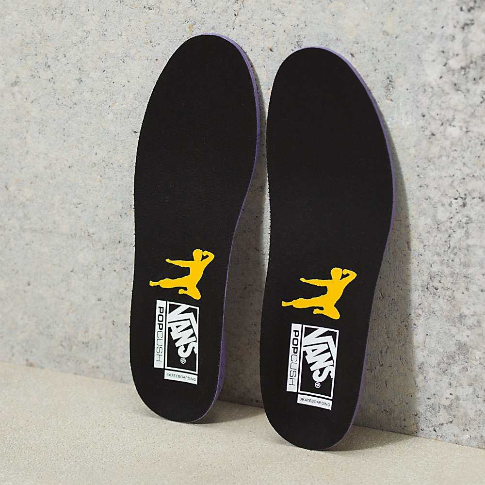 Men's Vans X Bruce Lee Skate Old Skool Skate Shoes Black / Yellow | USA64901