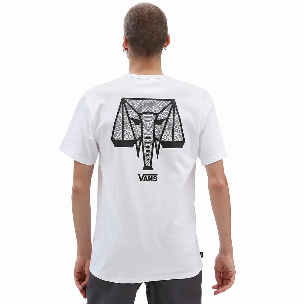 Men\'s Vans X Courage Adams OTW T Shirts White | USA85790