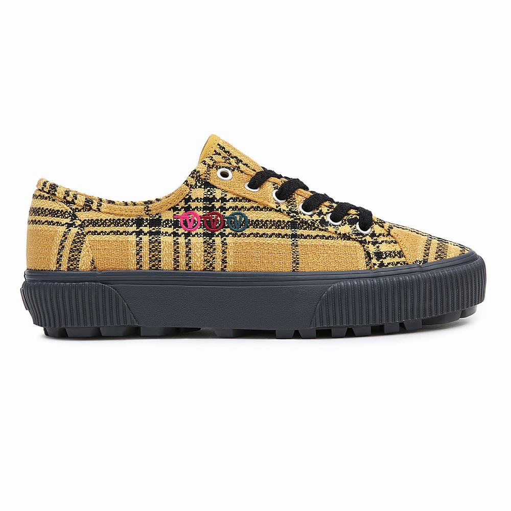 Men's Vans X Curren X Knost Delridge SF Sneakers Yellow | USA35912