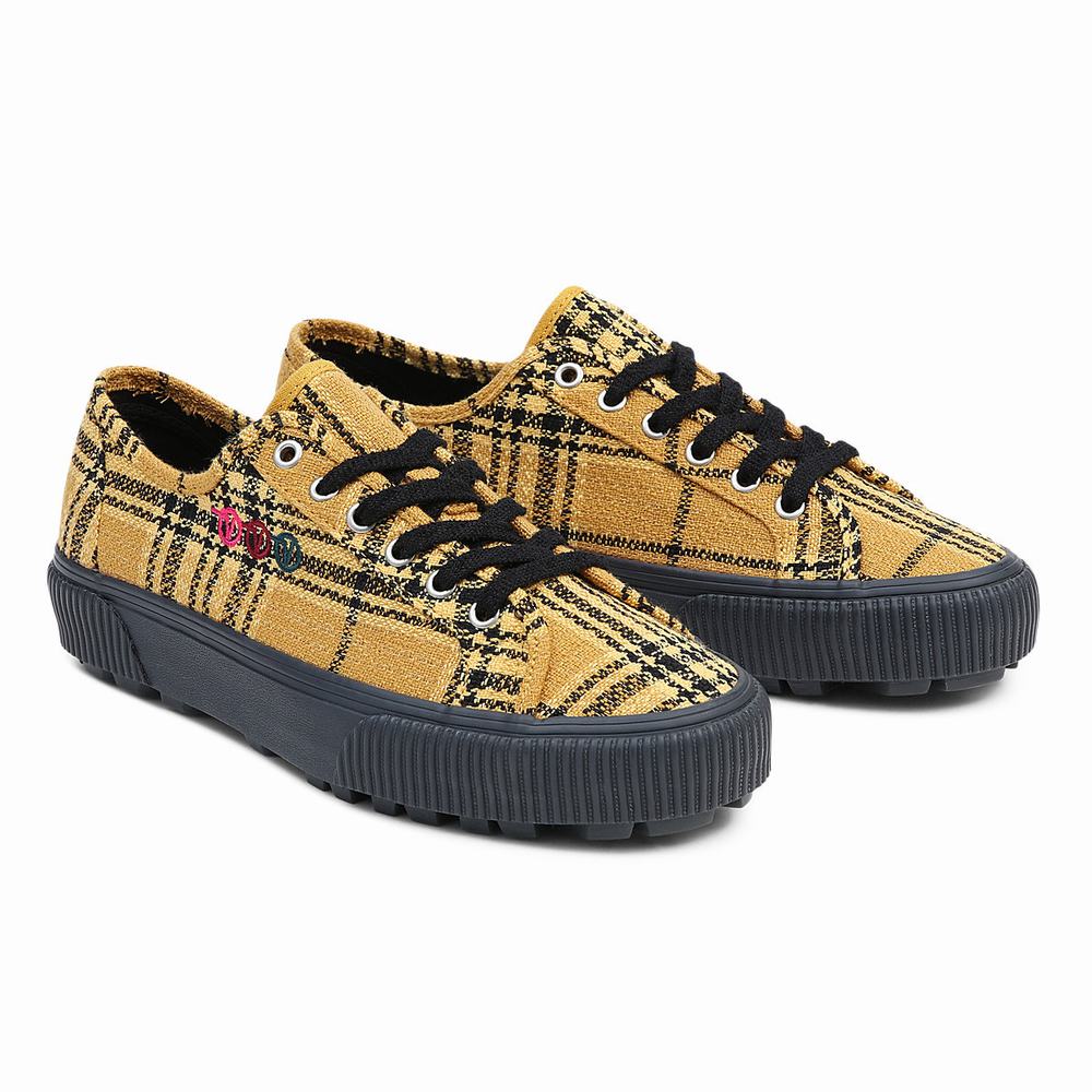 Men\'s Vans X Curren X Knost Delridge SF Sneakers Yellow | USA35912