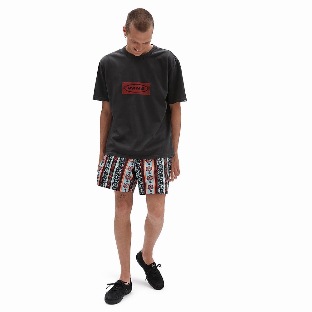 Men's Vans X Curren X Knost Reversible Boardshorts Black | USA25064