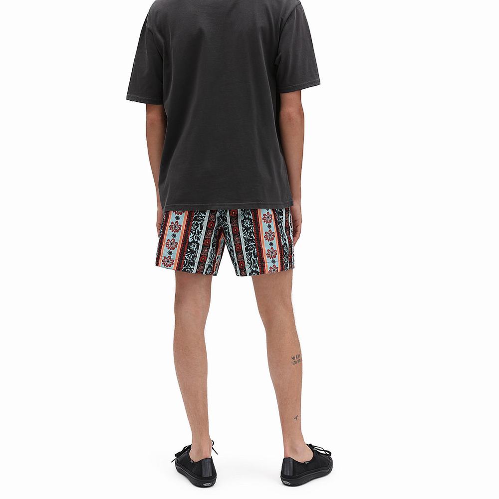 Men's Vans X Curren X Knost Reversible Boardshorts Black | USA25064