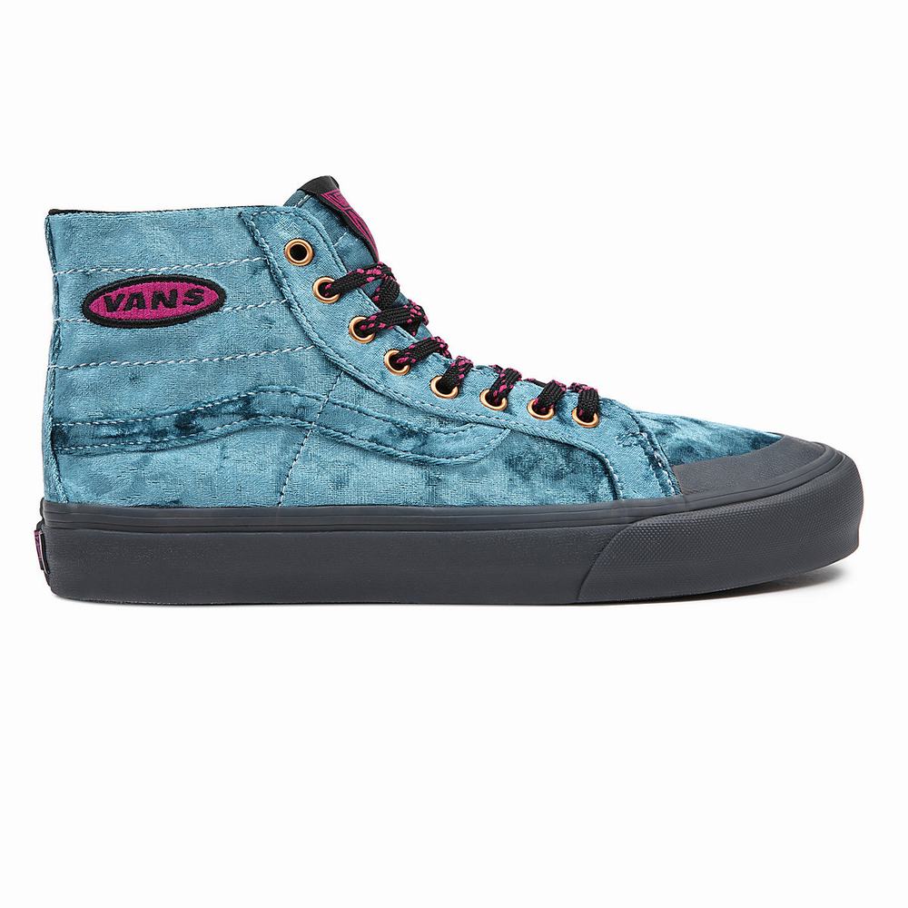 Men's Vans X Curren X Knost Sk8-Hi 138 Decon Vr3 SF Sneakers Blue | USA97150