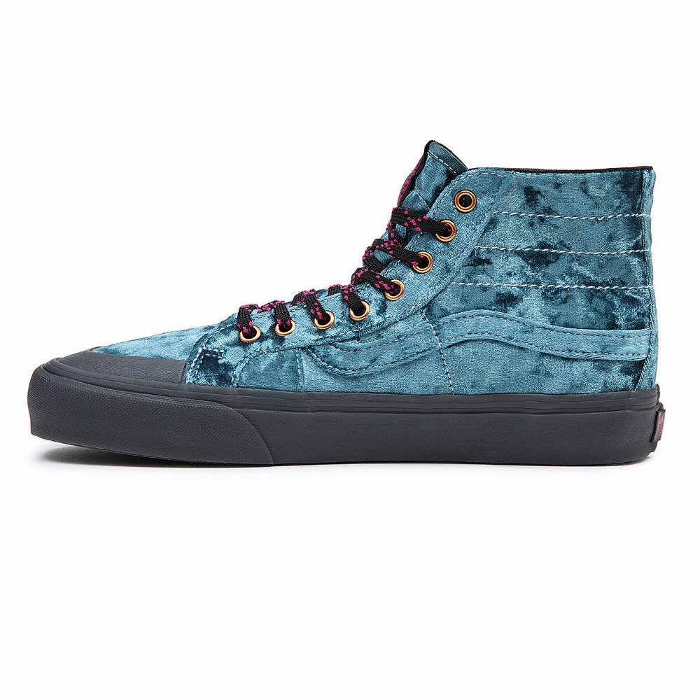 Men's Vans X Curren X Knost Sk8-Hi 138 Decon Vr3 SF Sneakers Blue | USA97150