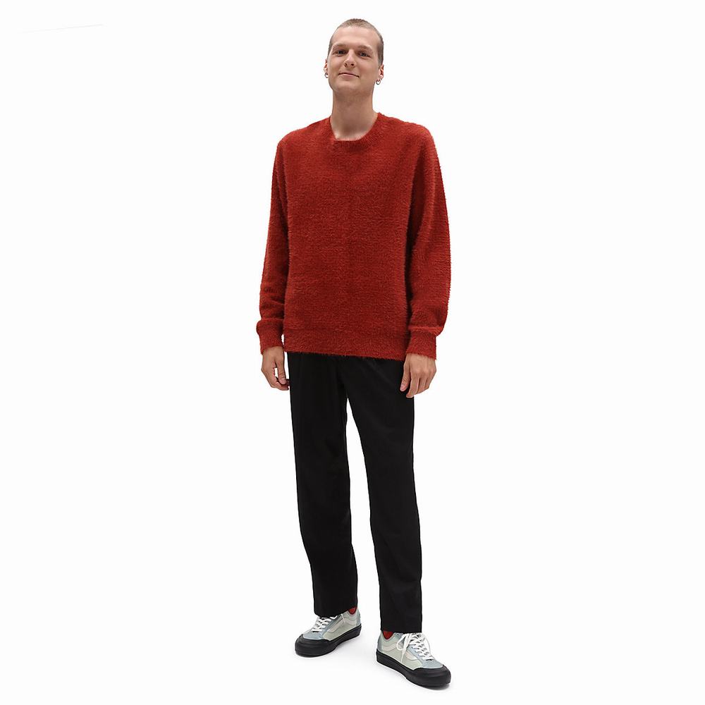 Men's Vans X Curren X Knost Sweatshirts Red | USA72538