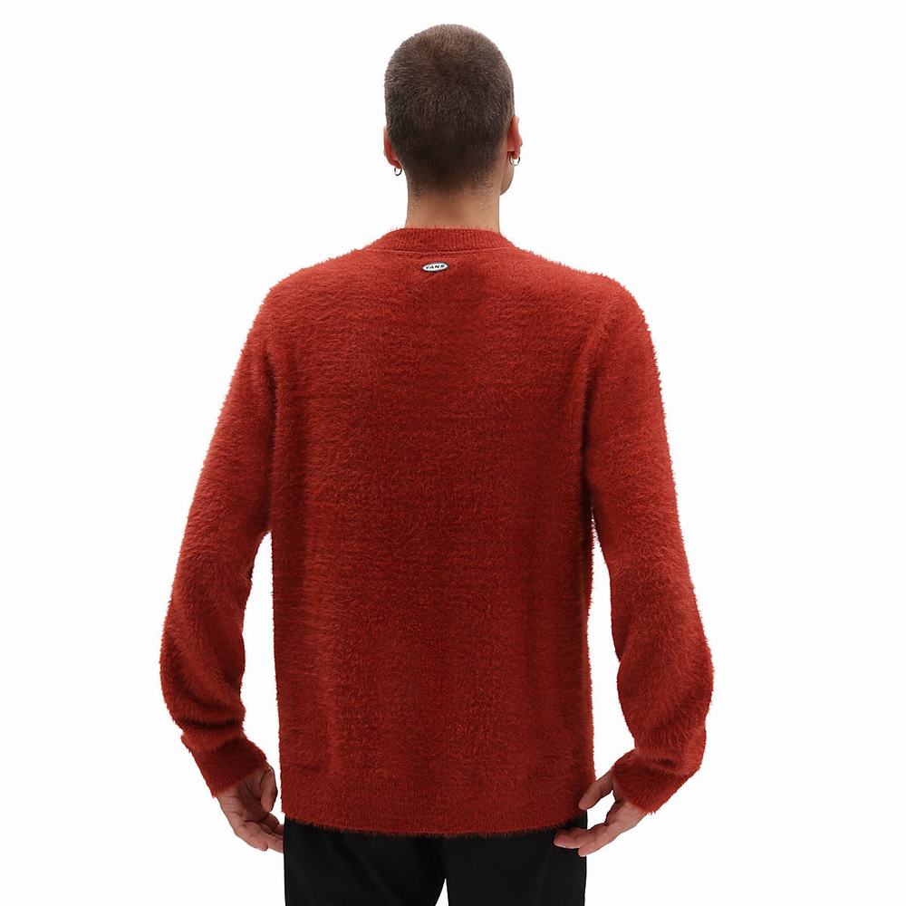 Men's Vans X Curren X Knost Sweatshirts Red | USA72538