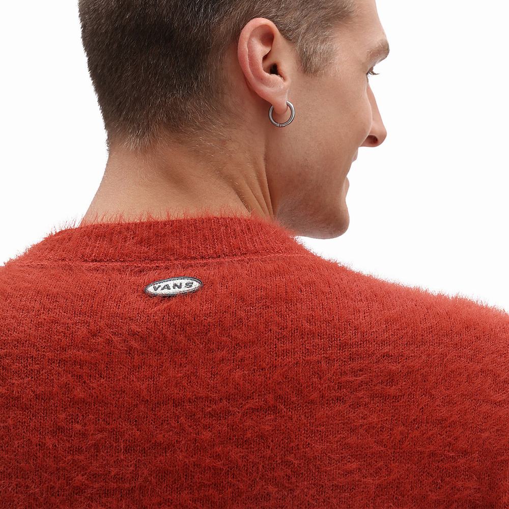 Men's Vans X Curren X Knost Sweatshirts Red | USA72538