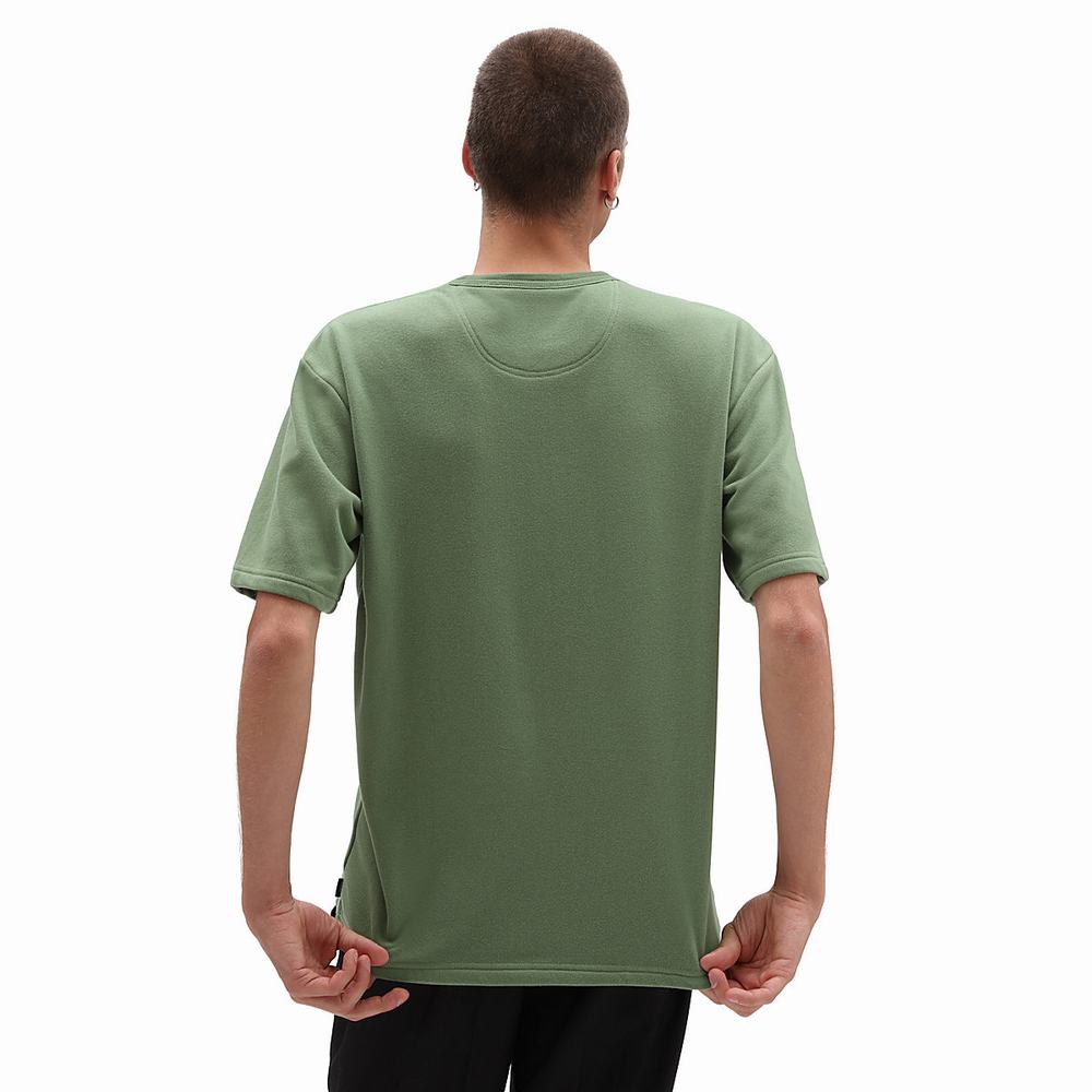 Men's Vans X Curren X Knost T Shirts Green | USA20475