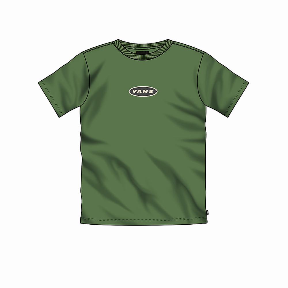 Men's Vans X Curren X Knost T Shirts Green | USA20475