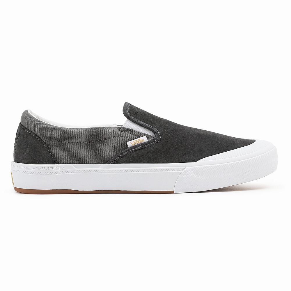 Men's Vans X Dan Lacey BMX Slip On Shoes Grey | USA20538