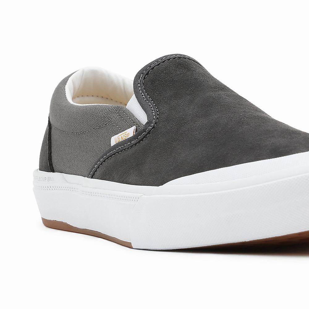 Men's Vans X Dan Lacey BMX Slip On Shoes Grey | USA20538