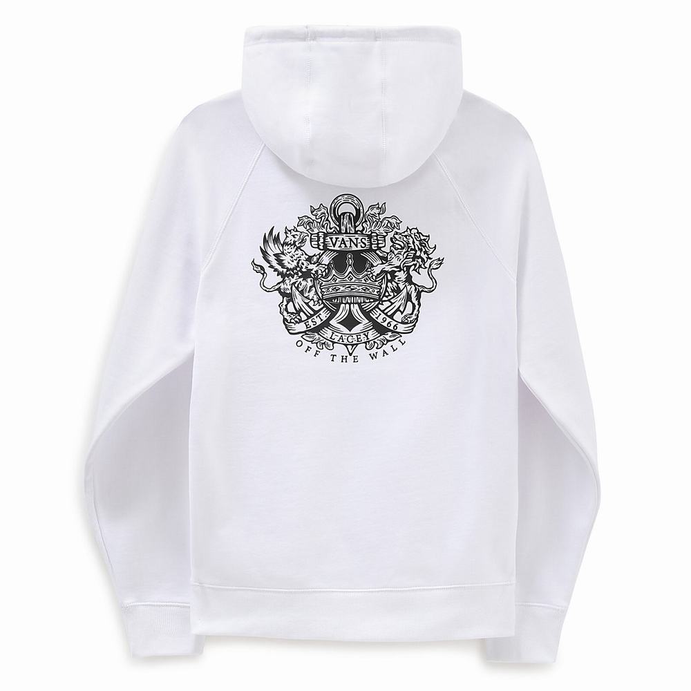 Men's Vans X Dan Lacey Versa Standard Hoodie White | USA56193